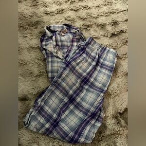 Victoria's Secret purple plaid pajamas